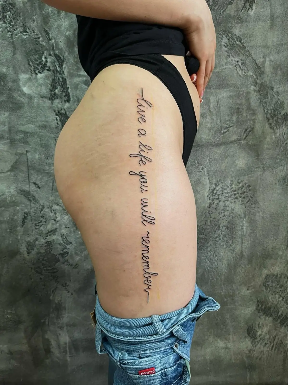 Tetovaža Live a life you will remember - Lettering rad Eternal Art studio